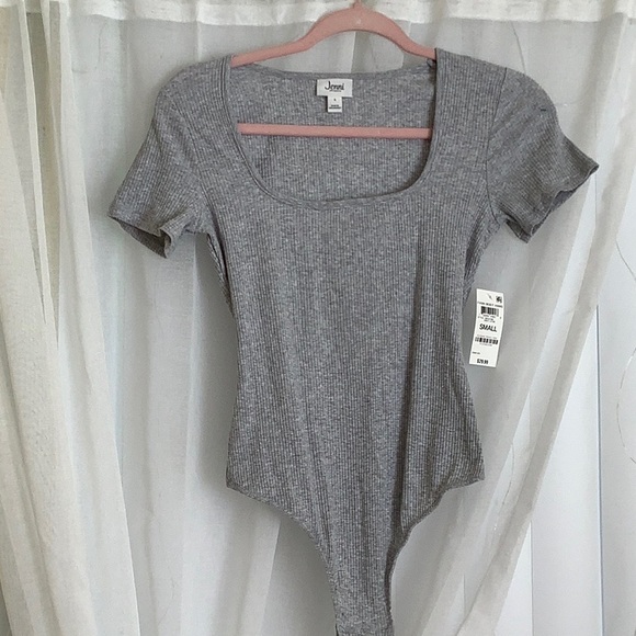 NWT Jenni Intimates, Three snap, Body Suit, Square neckline, Short sleeves, - Picture 1 of 5
